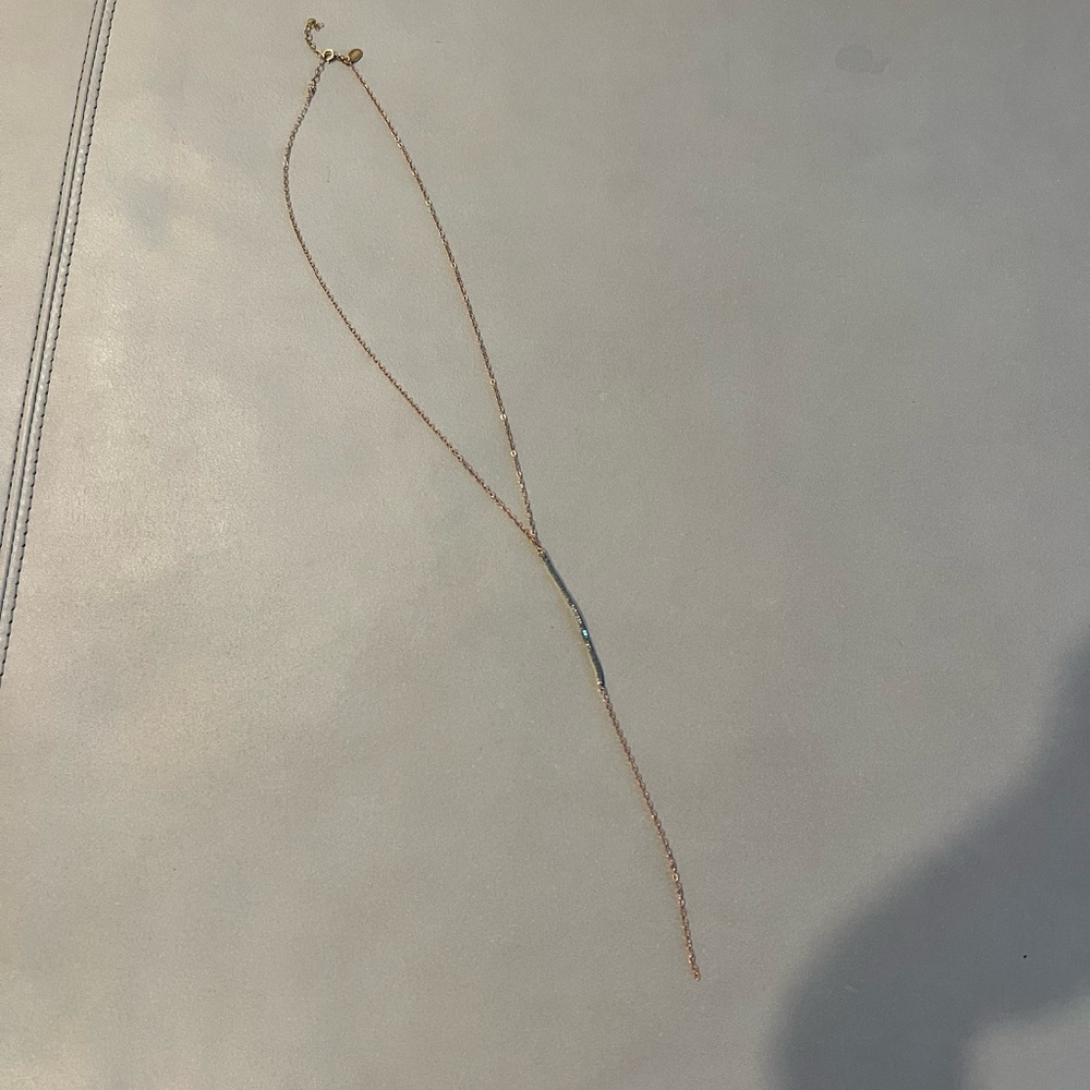 Anthropologie Rainfall Lariat Necklace